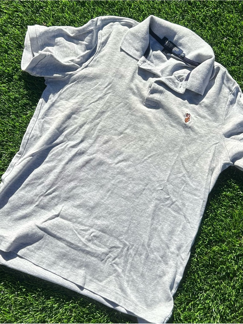 Men's Light Gray Polo Shirt - Polo by Ralph Lauren